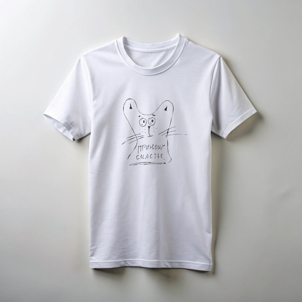 "Приношу счастье" printed t-shirt