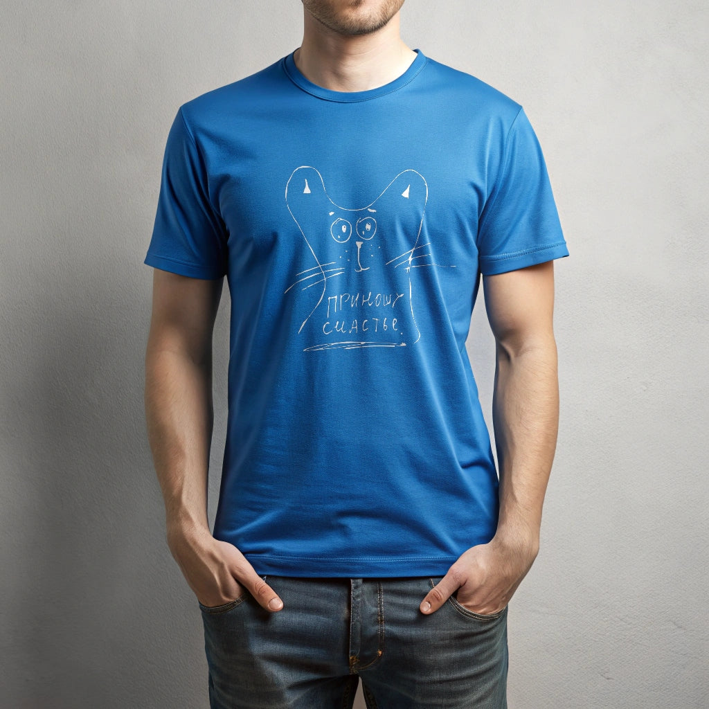 "Приношу счастье" printed t-shirt