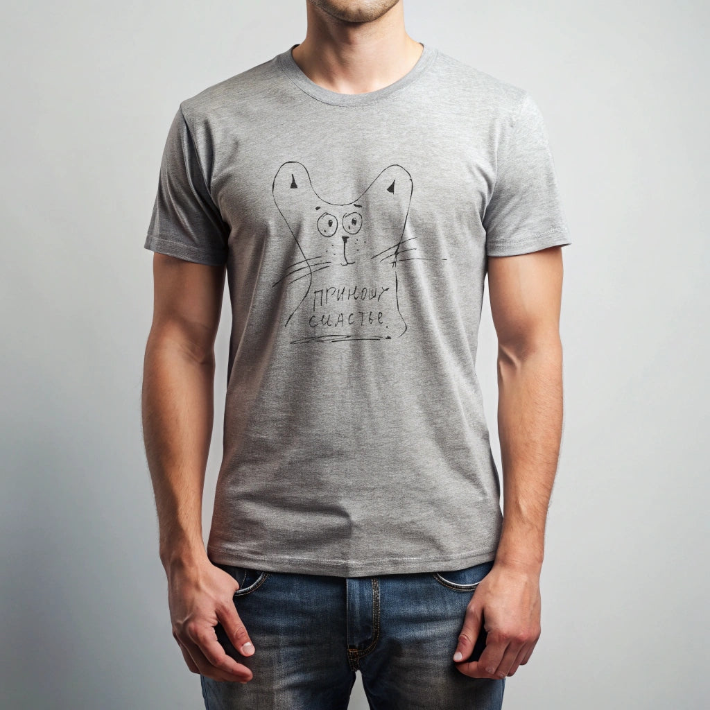 "Приношу счастье" printed t-shirt