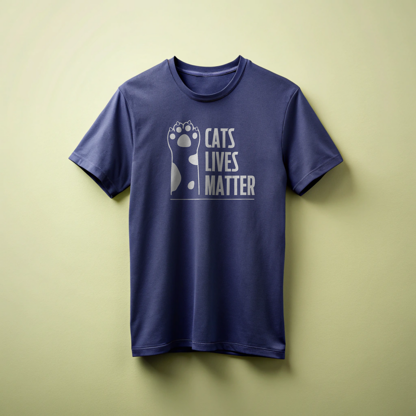 Футболка с принтом Cat Lives Matter Too 