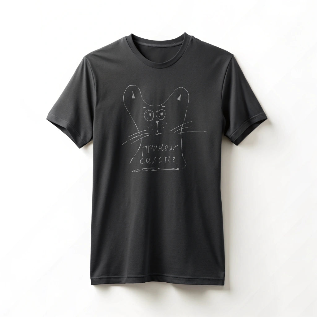 "Приношу счастье" printed t-shirt