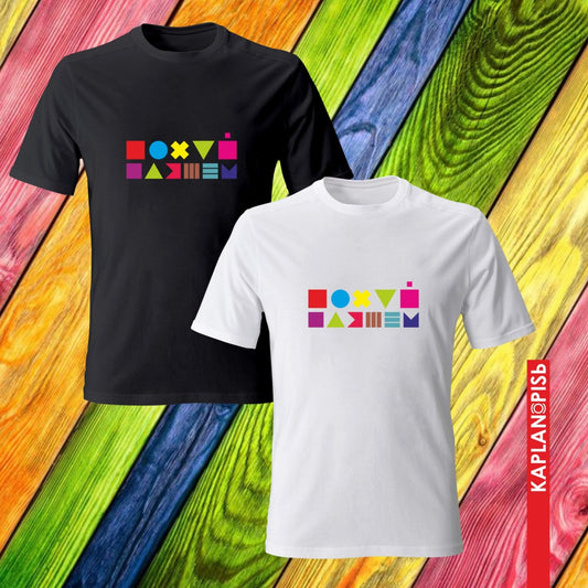 חולצת טריקו מודפסת "Пляшем" геометрия